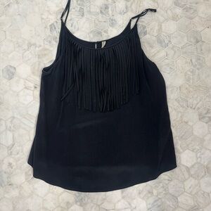 Rory Beca Gray Fringed Tank